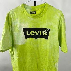 Levi Men’s Size XL Green Tie Dye T-shirt